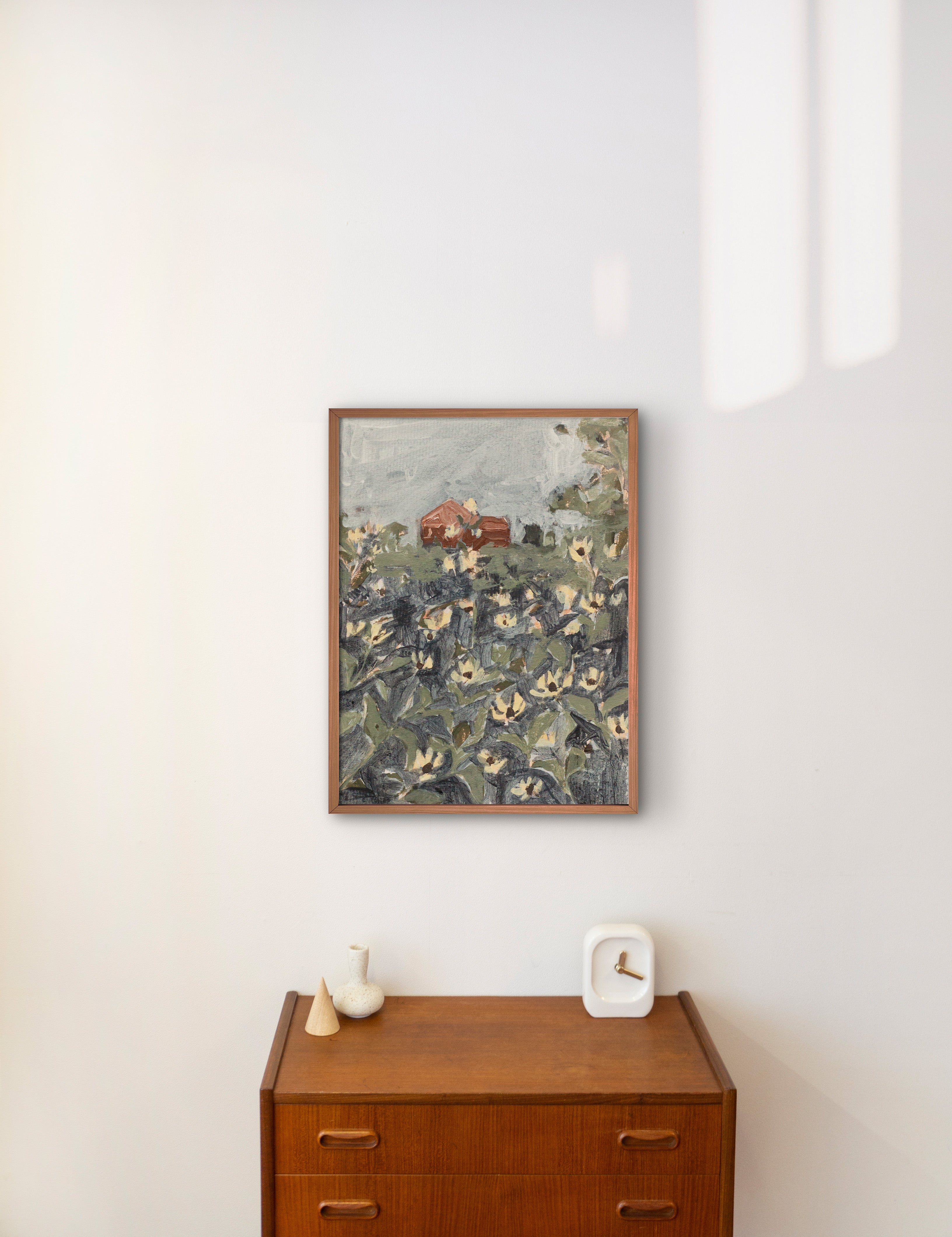 "Country Cottage" Vertical Print