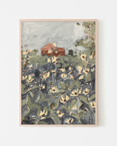 "Country Cottage" Vertical Print