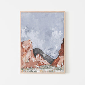"Zion National Park" Vertical Print
